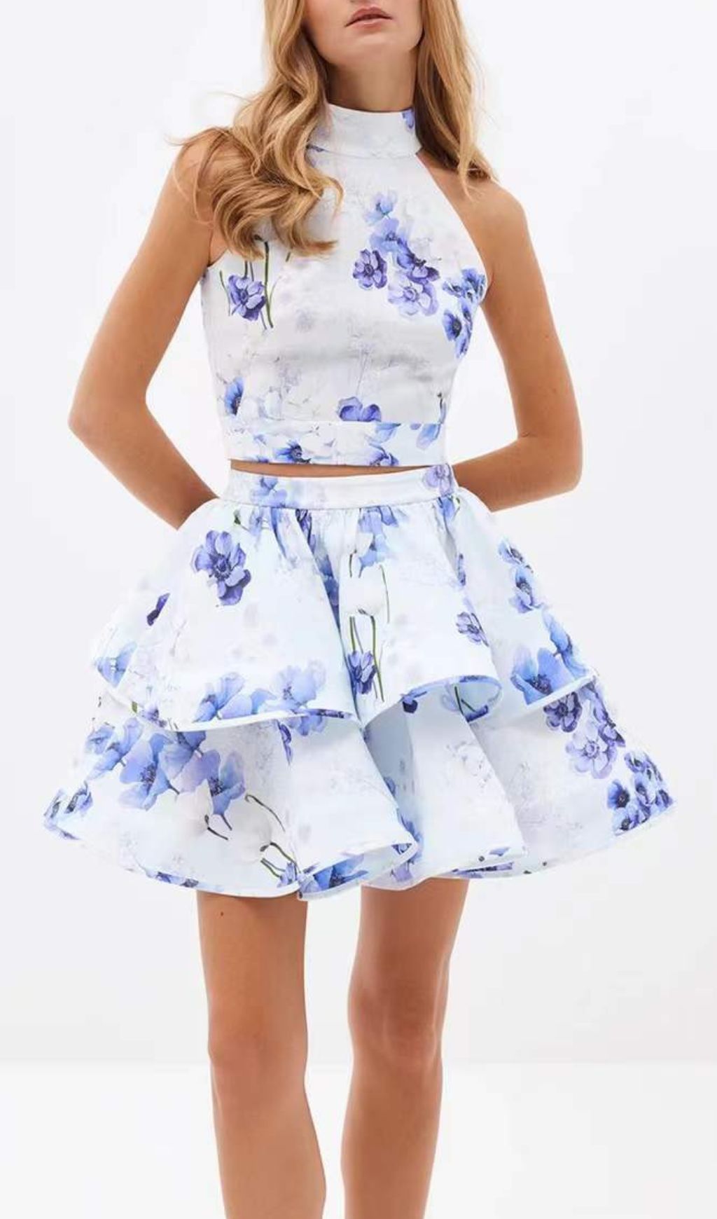 Fashionslee Women Ellison Floral Printed Two-Piece Set