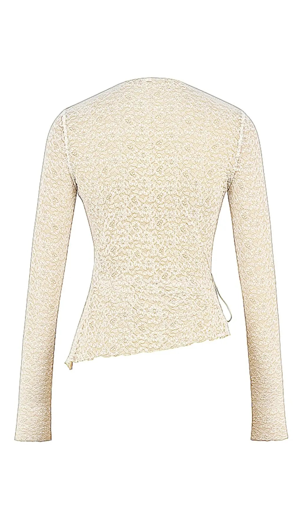 a252e1ea8dfbc31cd4aa633d41f32f5f.jpeg Fashionslee Women Ivory Floral Lace Trim Top