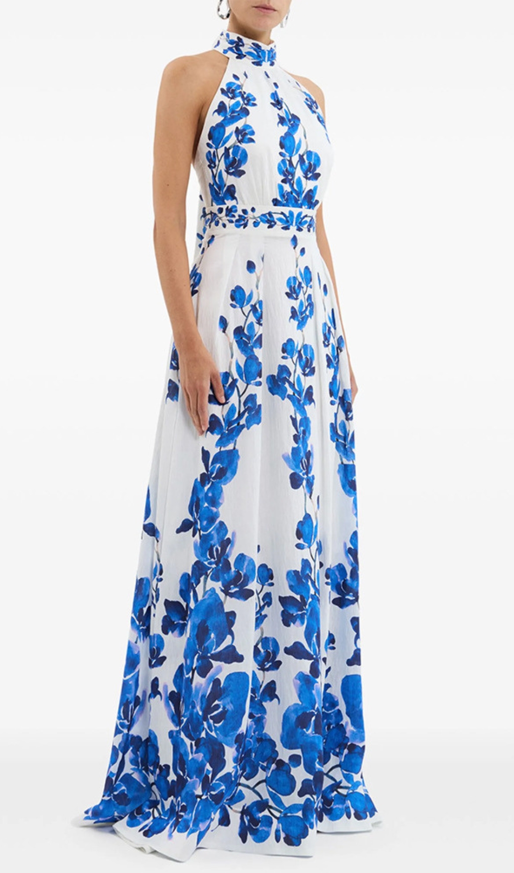 a3062ee0b1fc27fcd2587ee62fa94633.jpg Fashionslee Women Enid Blue Printed Maxi Dress