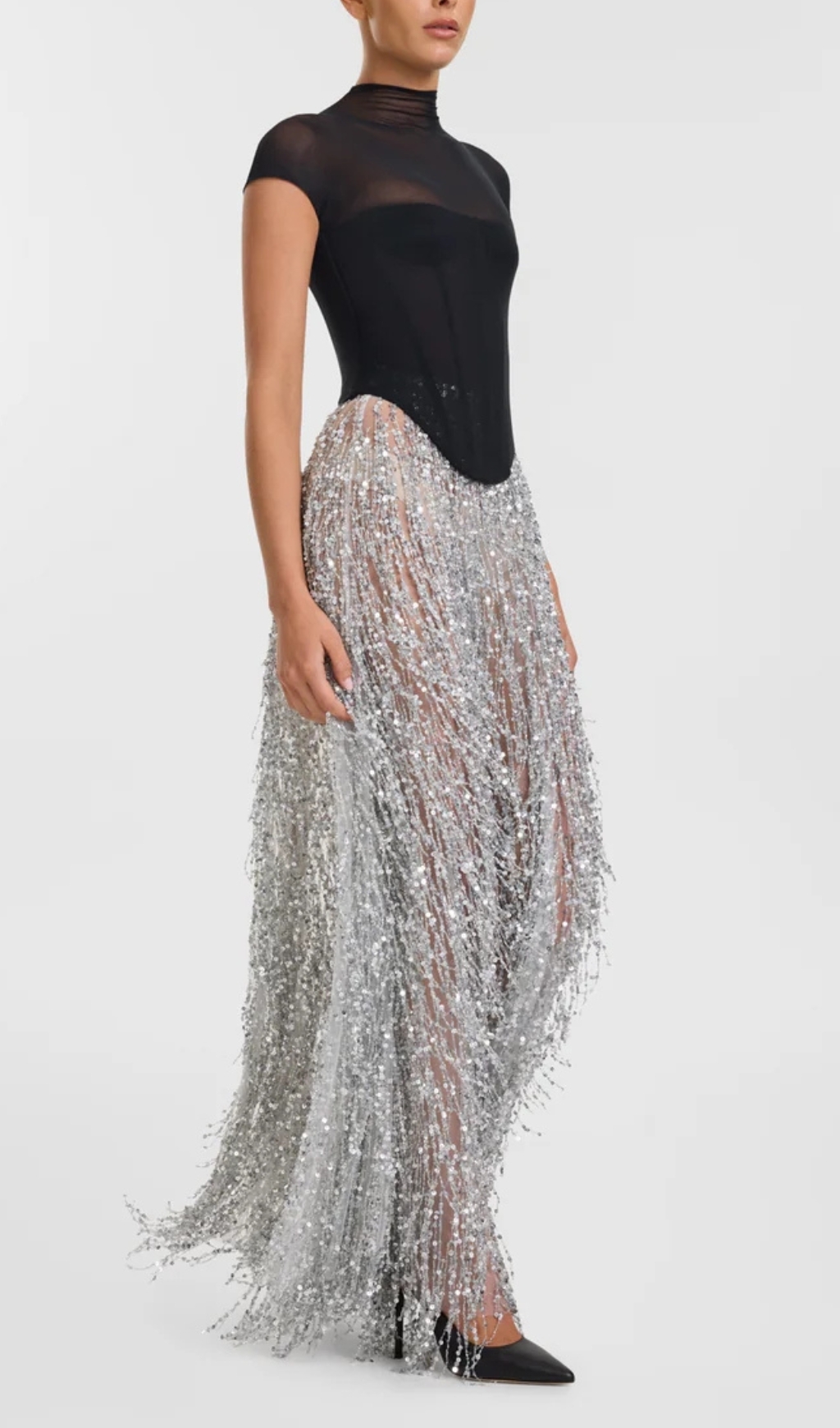 a3460d7b9766b109af560f09ac407d35.jpg Fashionslee Women Donna Corset Tassel Sequin Maxi Dress
