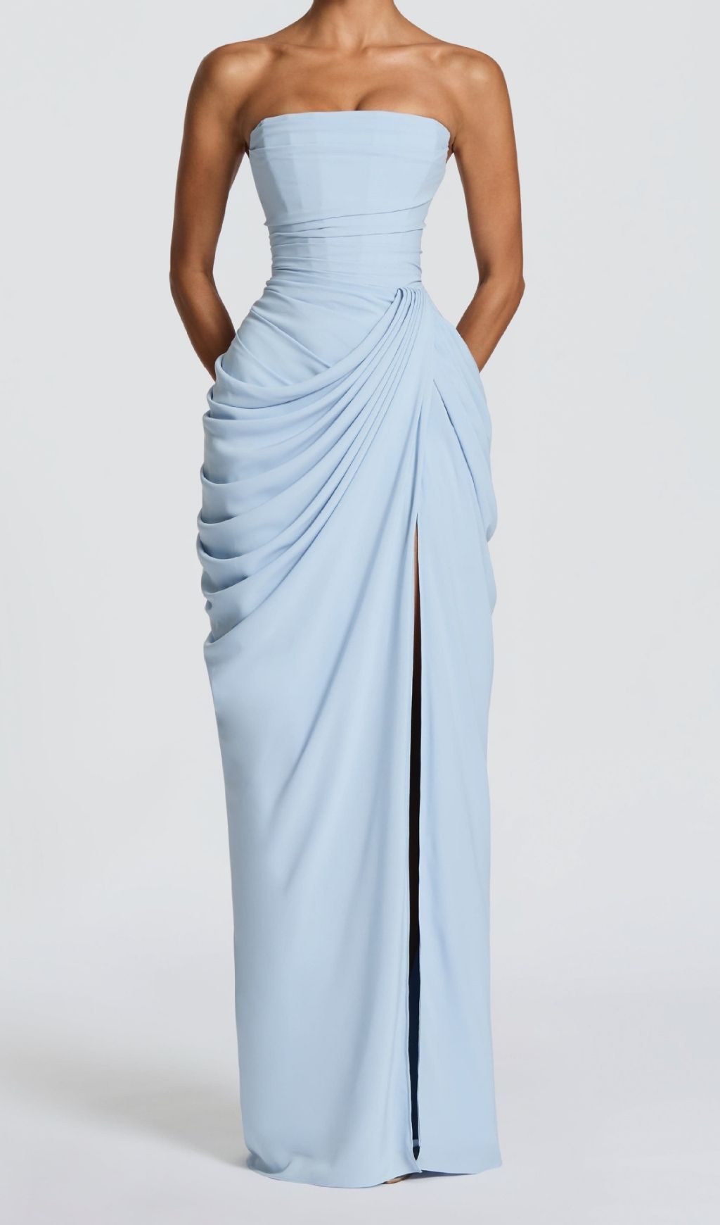 a36c19a8f299b0cb3d9adf19159209bf.jpg Fashionslee Women Kellyn Blue Strapless Corset Maxi Dress