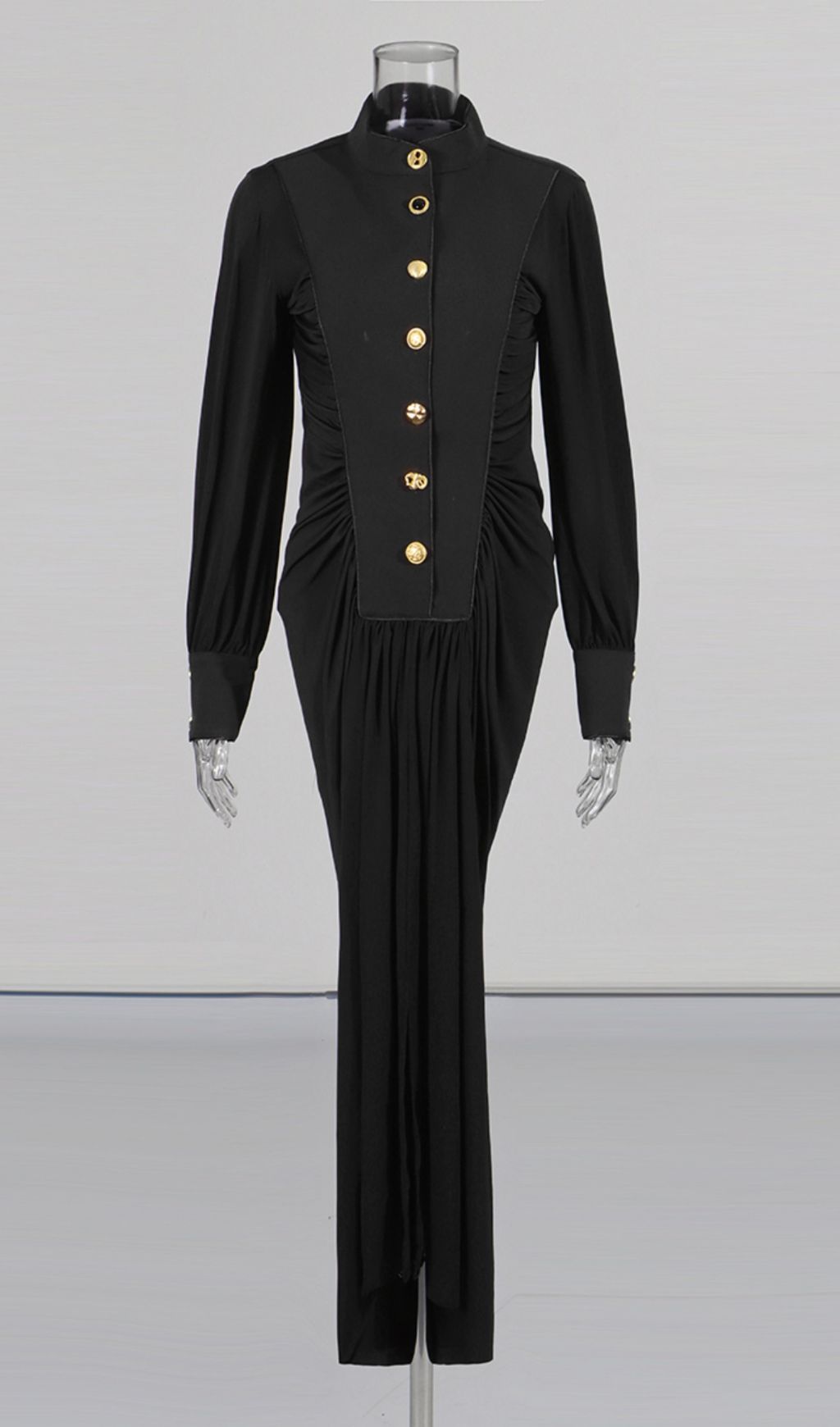 a40357e8efc11d9ddc135c3b90b8a83c.jpg Fashionslee Women Hikari Long Sleeve Ruched Maxi Dress