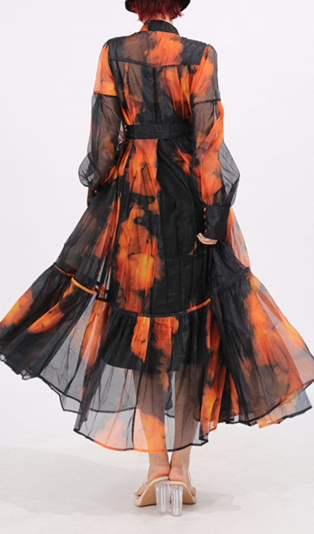 a412a3d382cd5580c564fe84ffe5ddd5.jpg Fashionslee Women Fumiko Printed Long Sleeve Midi Dress