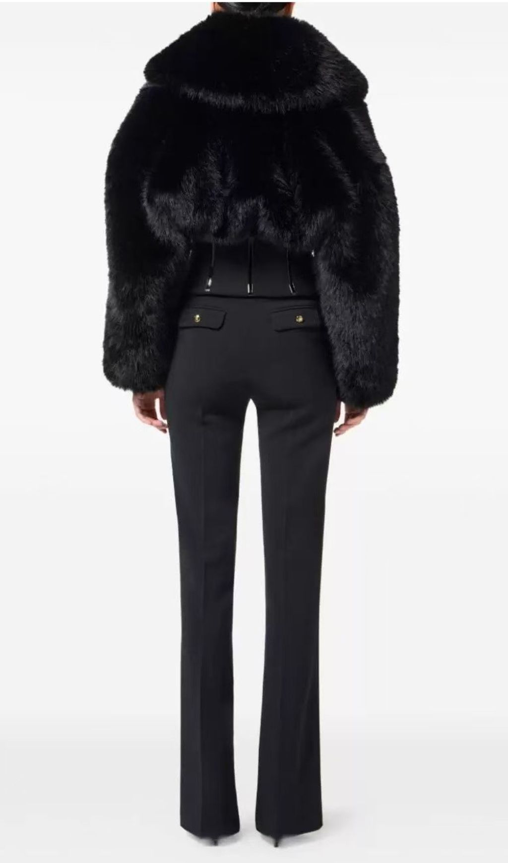 a41dd3802719941cabd844a8fa738fe5.jpg Fashionslee Women Iokina Black Faux Fur Corset Jacket