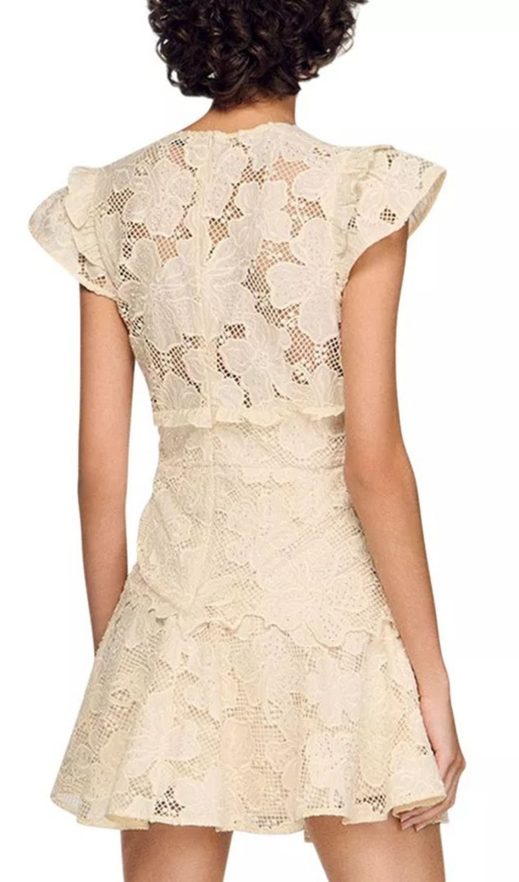 Fashionslee Women Lyrella Guipure Mini Dress