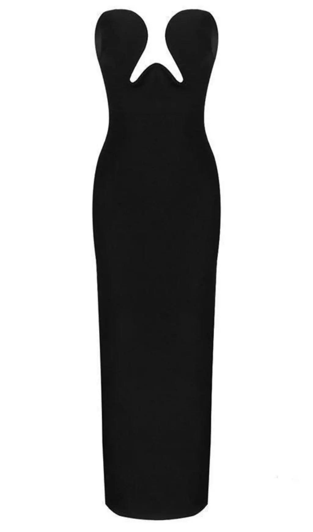a4721e21a106214aa6aa67a5342701e1.jpeg Fashionslee Women Theodora Black Maxi Bandage Dress