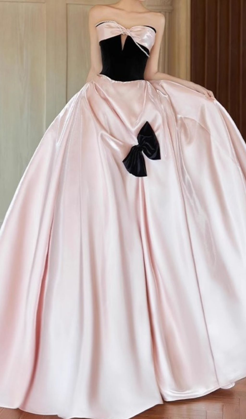 a47e585a294ddb323146973e0d61f505.jpg Fashionslee Women Karisse Pink Strapless Bow Maxi Dress