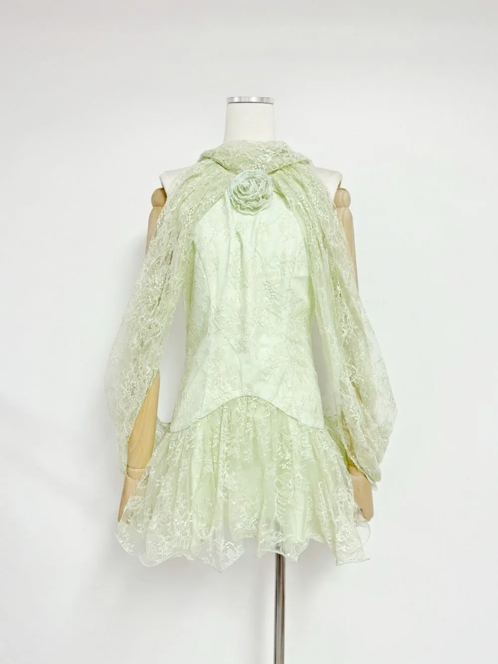 TRENDING KORE LACE SEQUIN FLOWER MINI DRESS - OWNCI TRENDING KORE LACE SEQUIN FLOWER MINI DRESS - OWNCI
