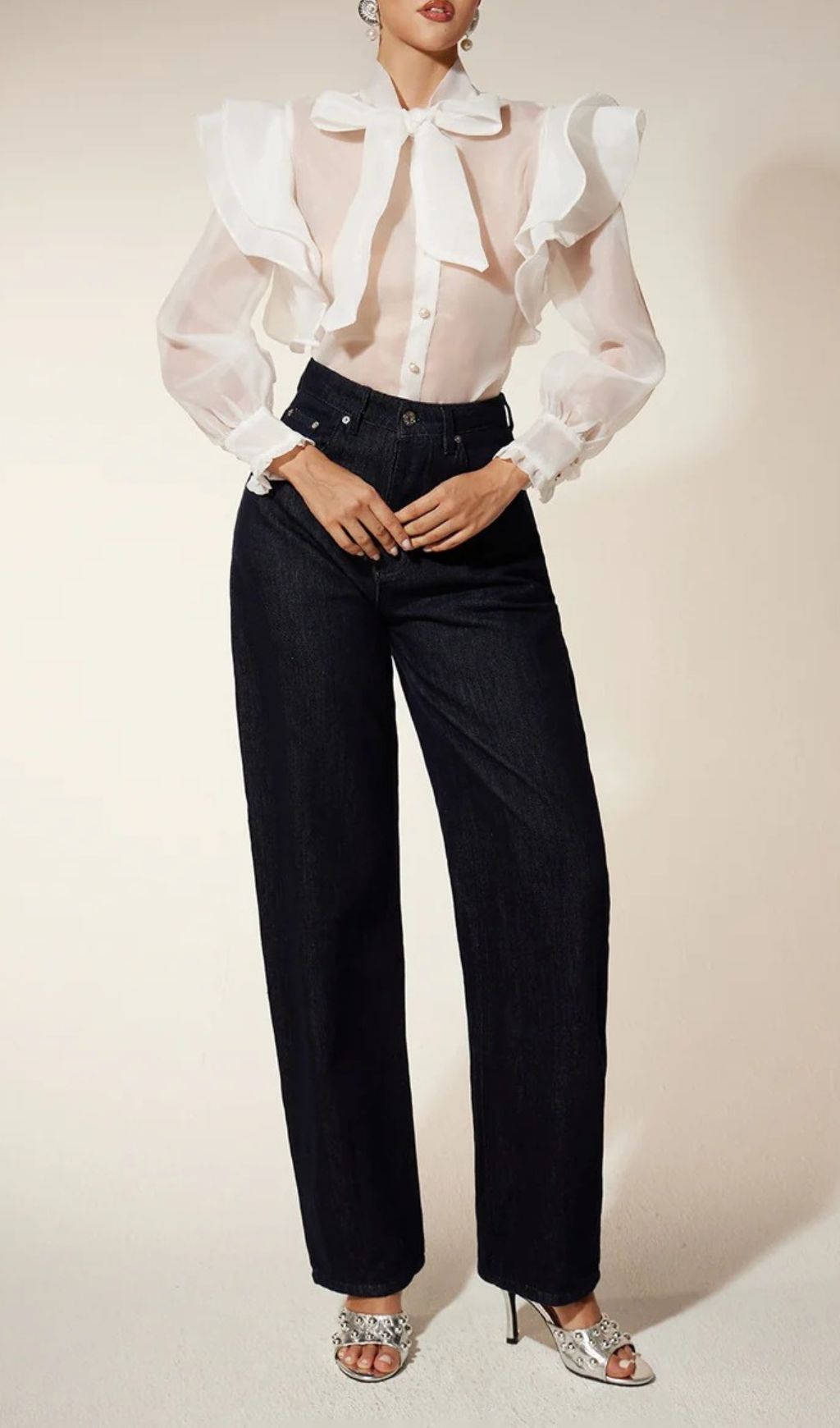 VINTAGE BOW RUFFLE BLOUSE – TRENDING - OWNCI VINTAGE BOW RUFFLE BLOUSE – TRENDING - OWNCI