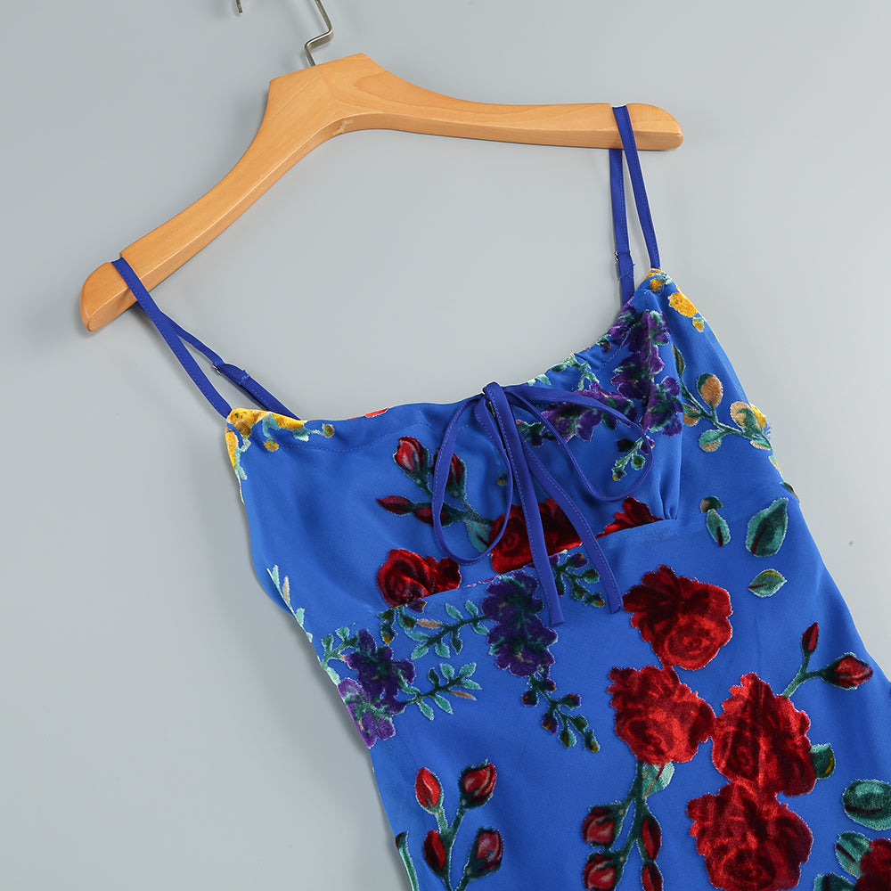 a4f62f17605734caa3001a254b41deed.jpeg Fashionslee Women Branden Blue Floral Midi Dress