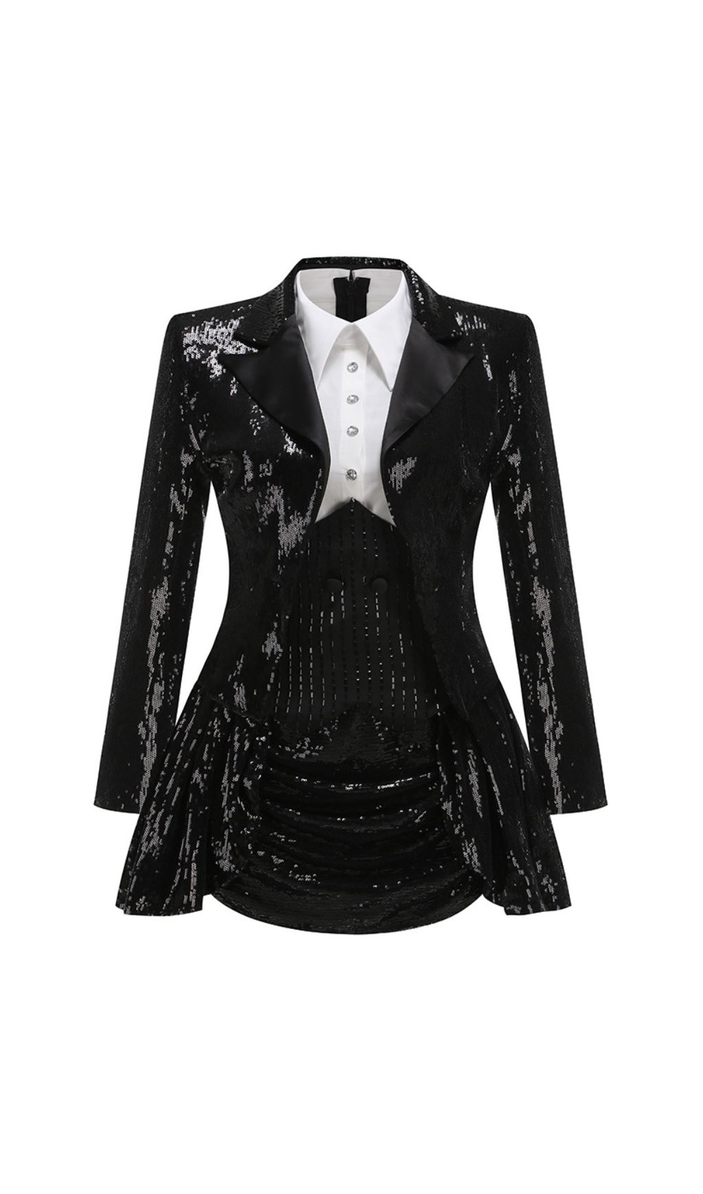 a5474dec03da4dcc50802da6cd2b4a73.jpg Fashionslee Women Gerhard Sequin Blazer & Mini Dress Set