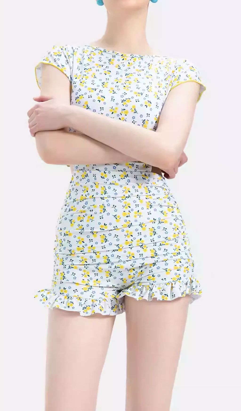 a606f041e9057b48161c7b64f5f28d0f.jpg Fashionslee Women Gemini Floral Printed One-Piece Swimsuit