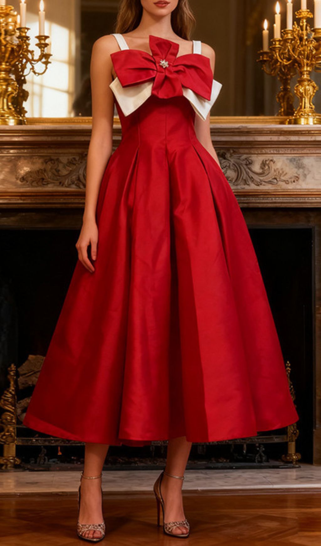 a67925d6b0f02610c2f07c23e1ddcef2.jpg Fashionslee Women Isleen Strappy Bow Midi Dress