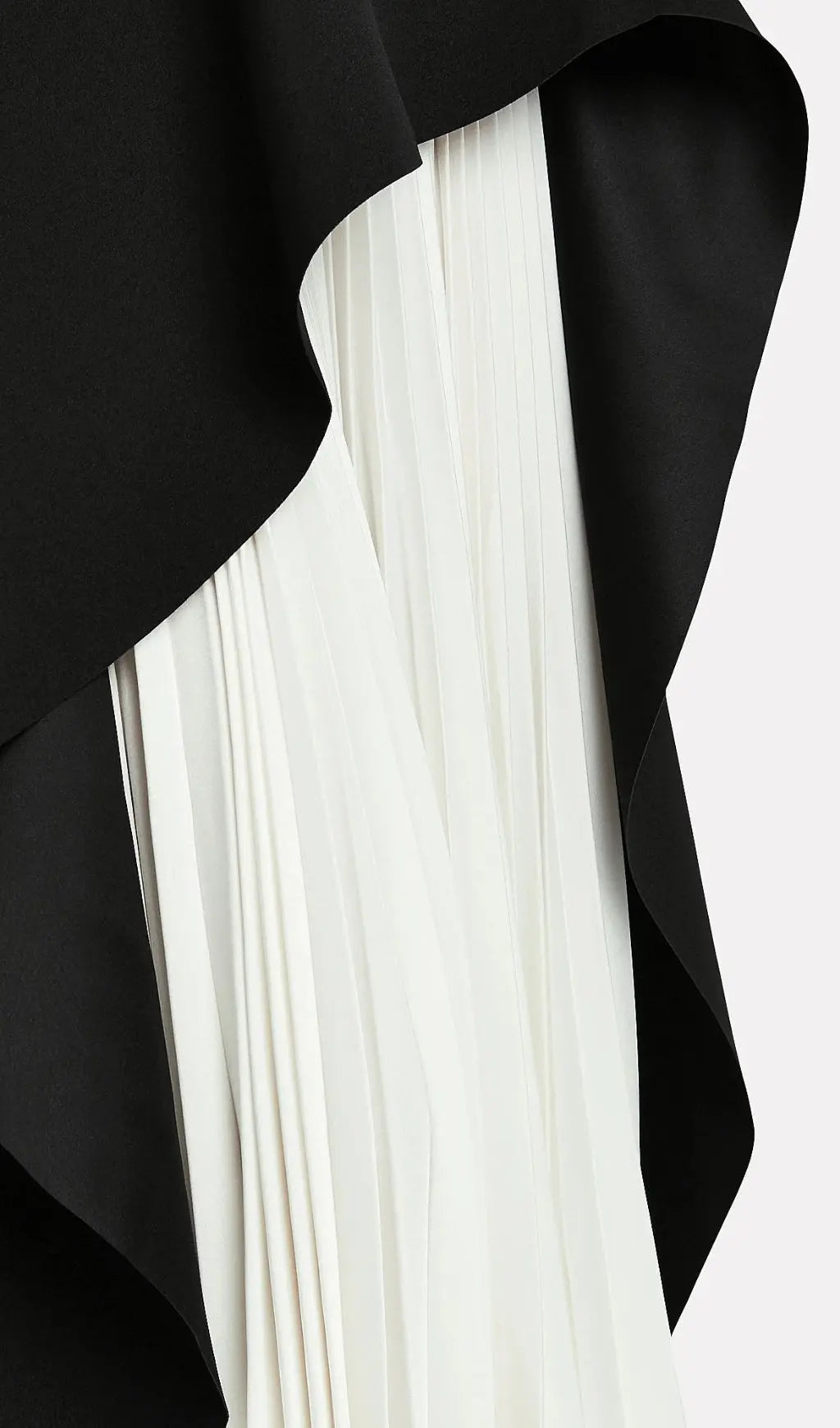 Fashionslee Women Bandage Halter Irregular Maxi Dress In Black And White
