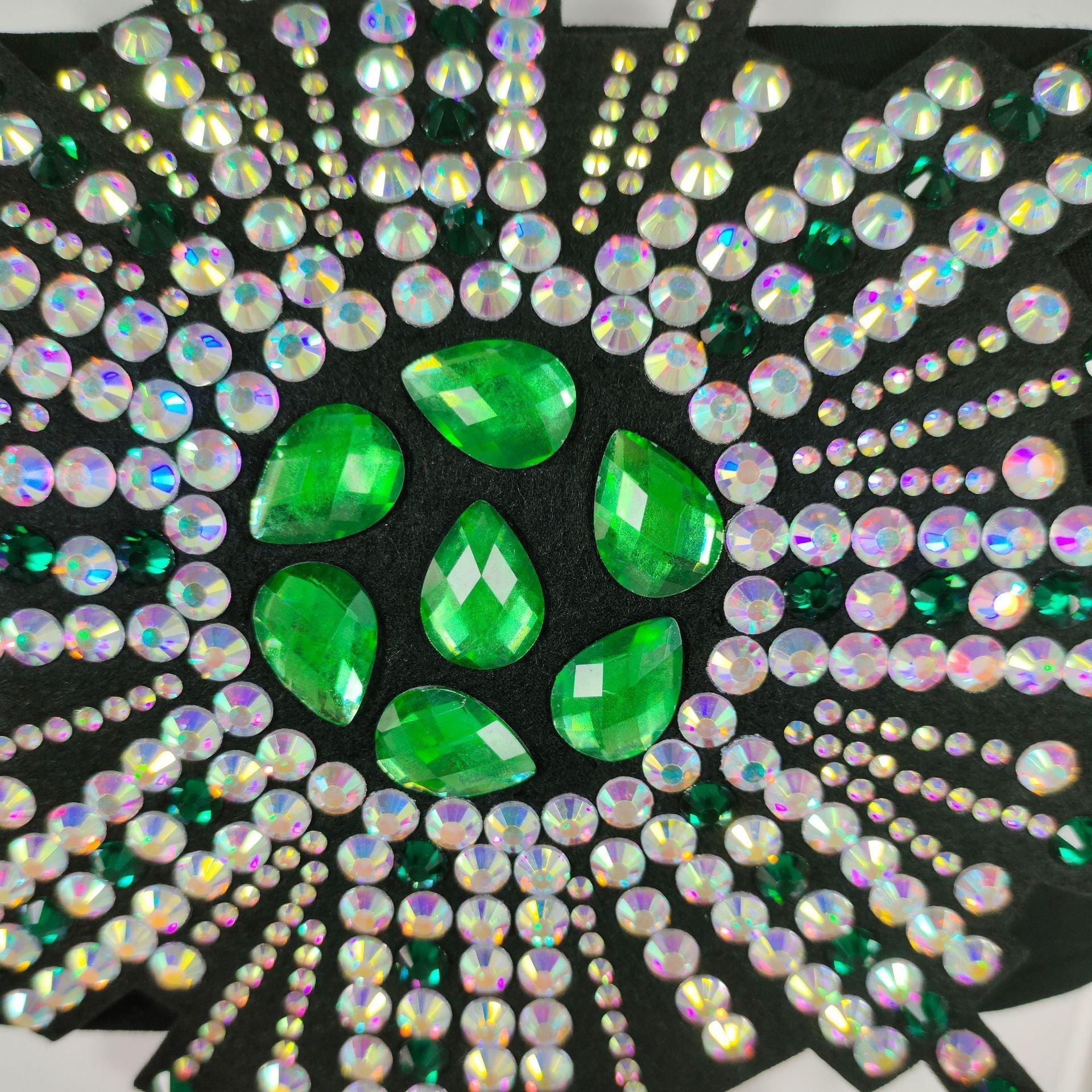 RHINESTONE VIRAL SPLIT SKIRT SET GLOVES - OWNCI RHINESTONE VIRAL SPLIT SKIRT SET GLOVES - OWNCI