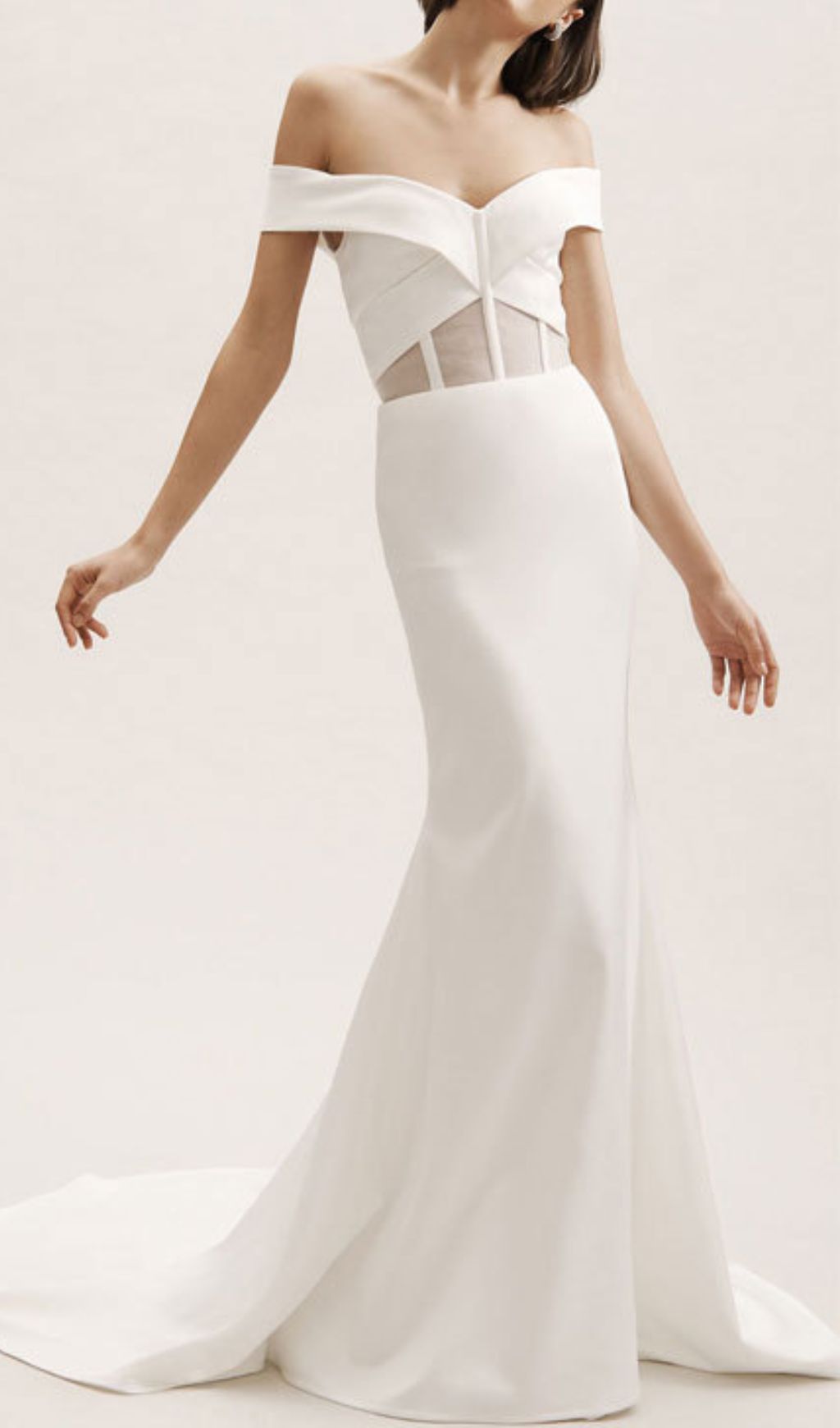 Fashionslee Women Hidemi White Corset Maxi Dress