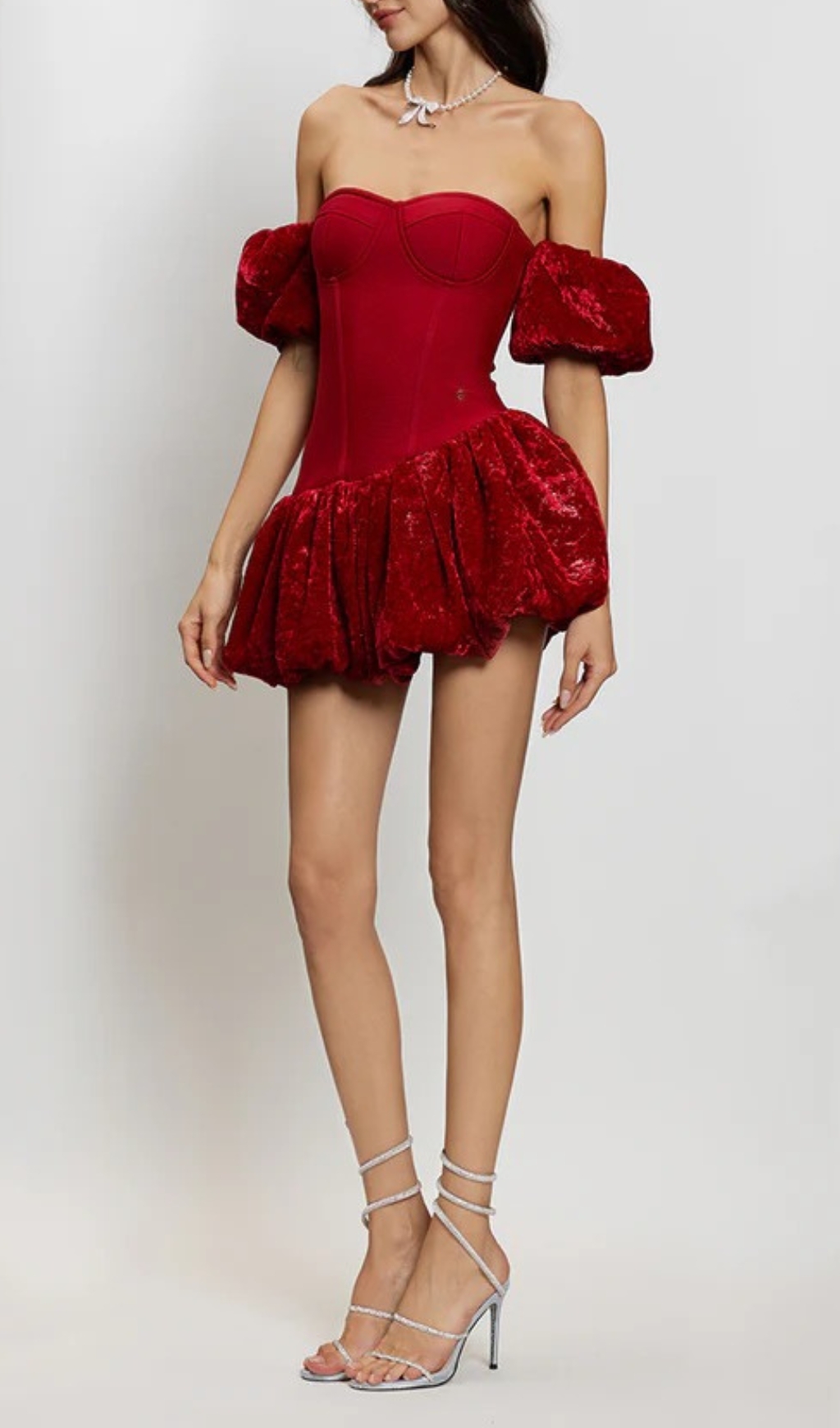 a6d8341a897a4dc12d3c710a9b986d20.jpg Fashionslee Women Dalinda Red Off-Shoulder Mini Dress
