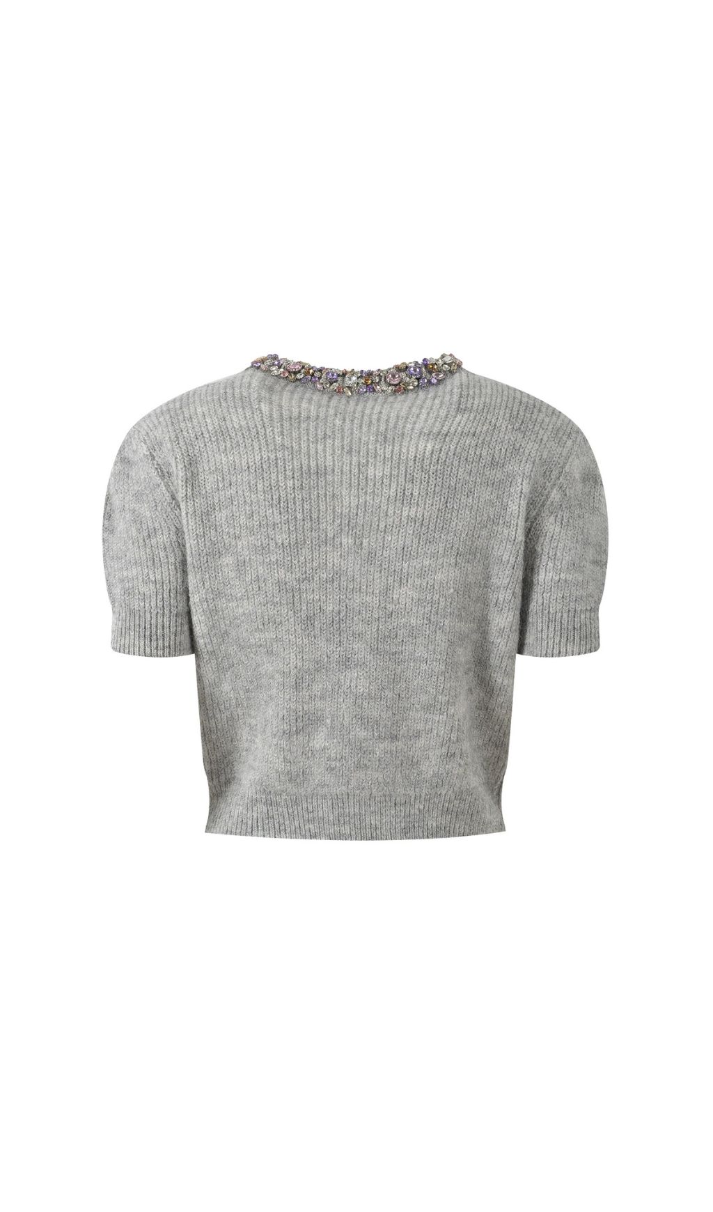 a6fa6a9dd35de93c1435b0f1611221aa.jpg Fashionslee Women Henrike Grey Embellished Knit Top