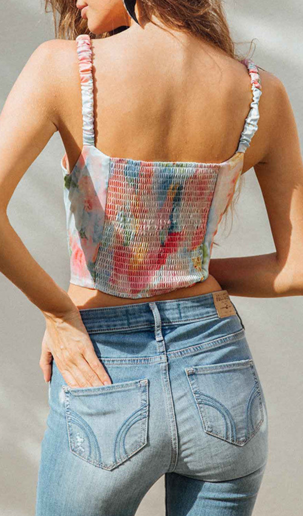 a71f617dff9bf7e7bb5de94993049515.jpg Fashionslee Women Deborah Printed Corset Mesh Top