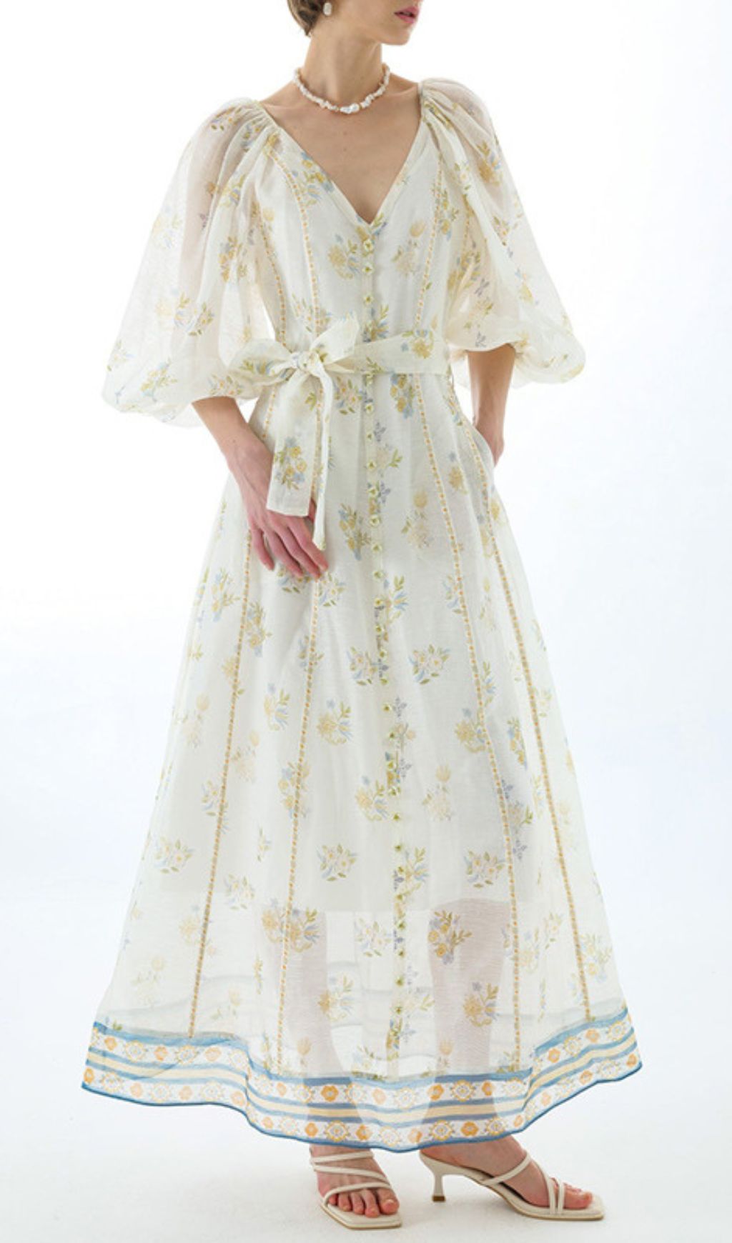 a7799cac35b8c84bedff0ef744889af7.jpg Fashionslee Women Jacobo Floral V-Neck Maxi Dress
