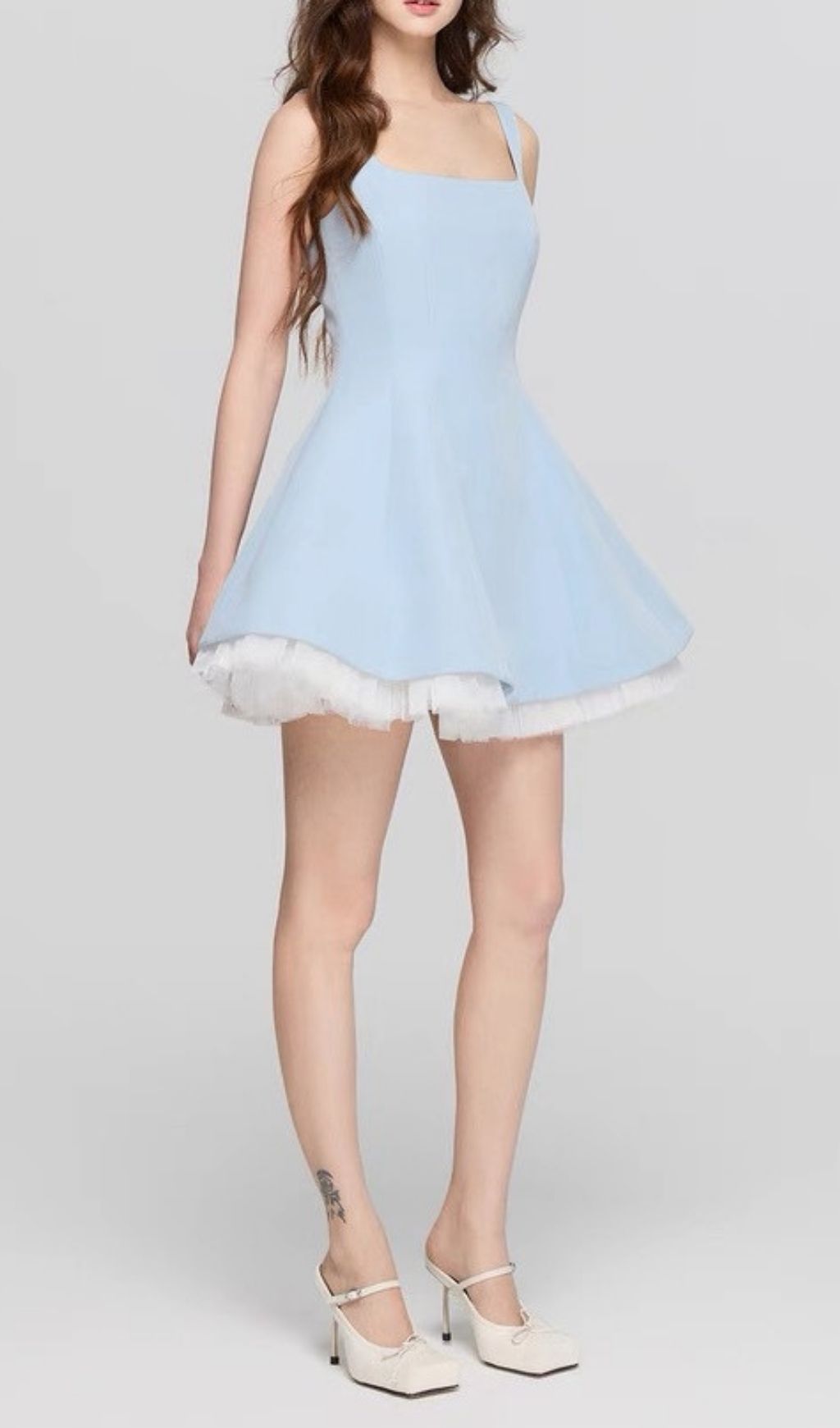 Fashionslee Women Karlie Blue Strappy Mini Dress
