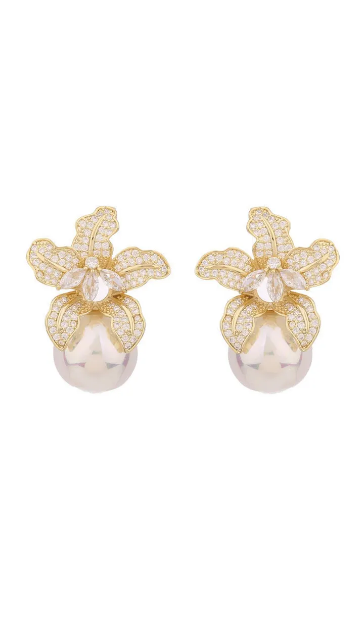 TRENDING GOLD PEARL DROP EARRINGS - OWNCI TRENDING GOLD PEARL DROP EARRINGS - OWNCI