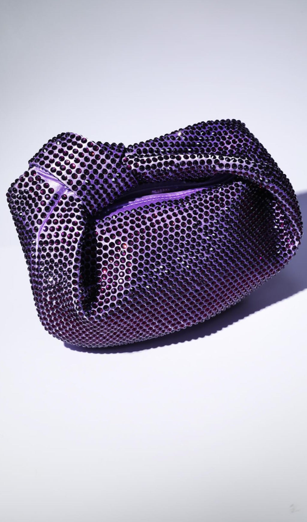 Fashionslee Women Embellished Tote Bag In Purple