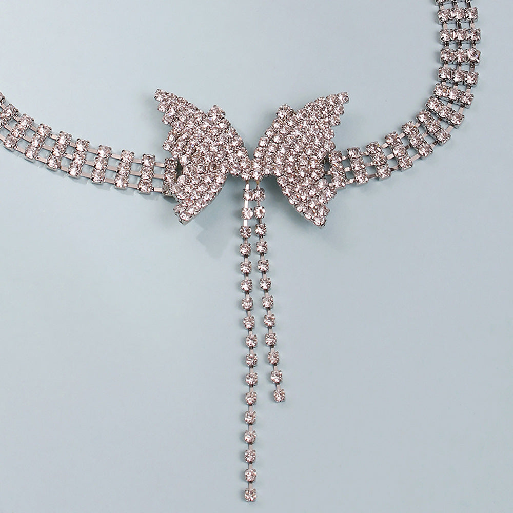 a873d1cea45ff139d8498b2a7142c4b4.jpeg Fashionslee Women Silver Diamond Butterfly Choker