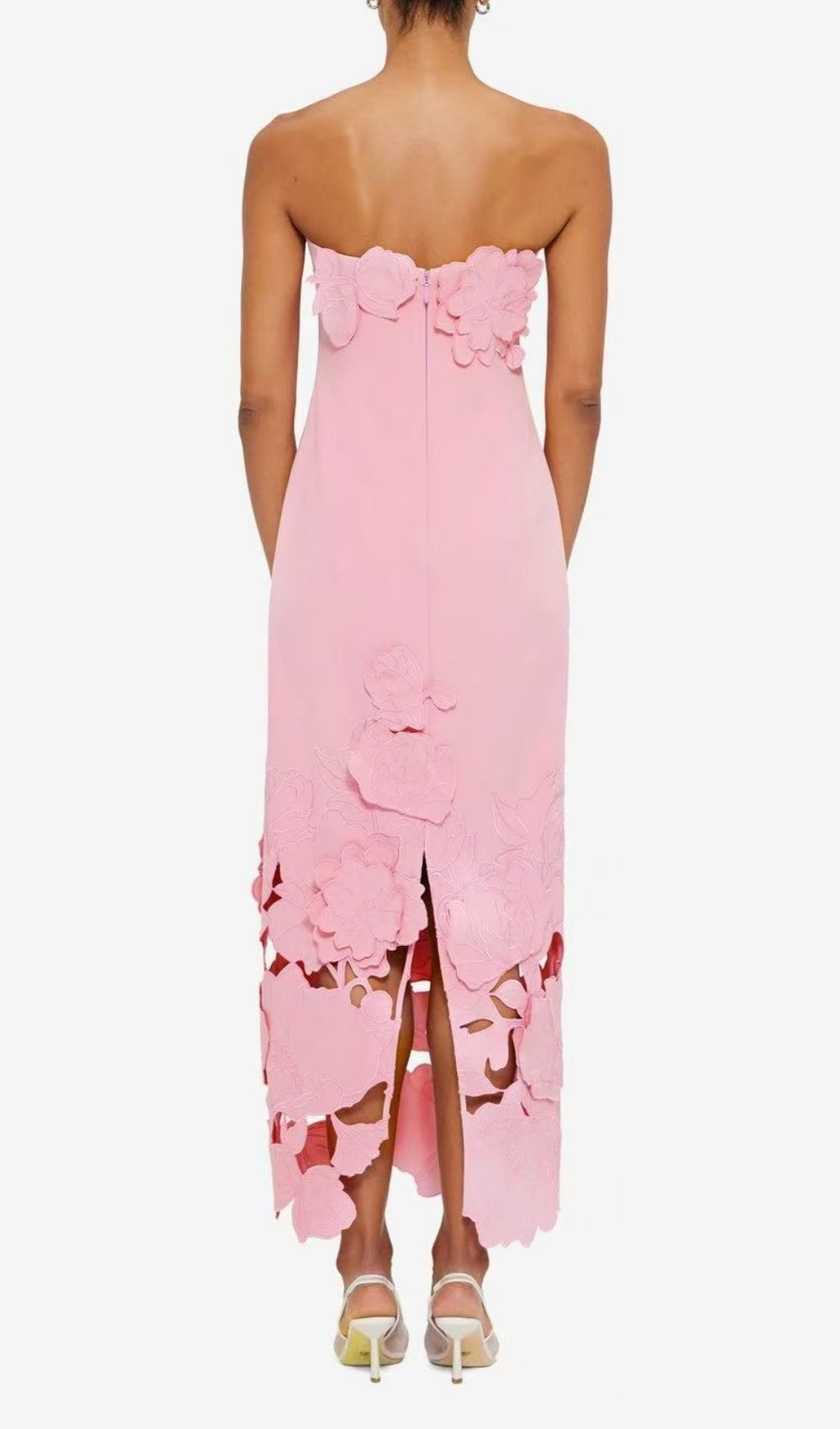 Fashionslee Women Rayna Appliqué Bustier Maxi Dress