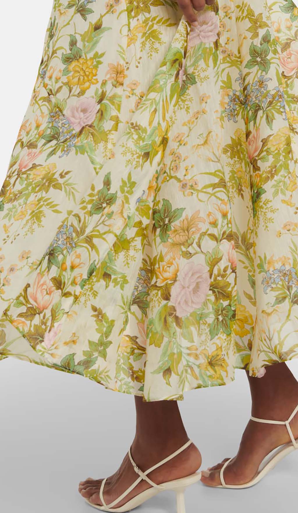 a90bb9a13a905f437b49a6bd35188b60.jpeg Fashionslee Women Floral Linen And Silk Midi Dress
