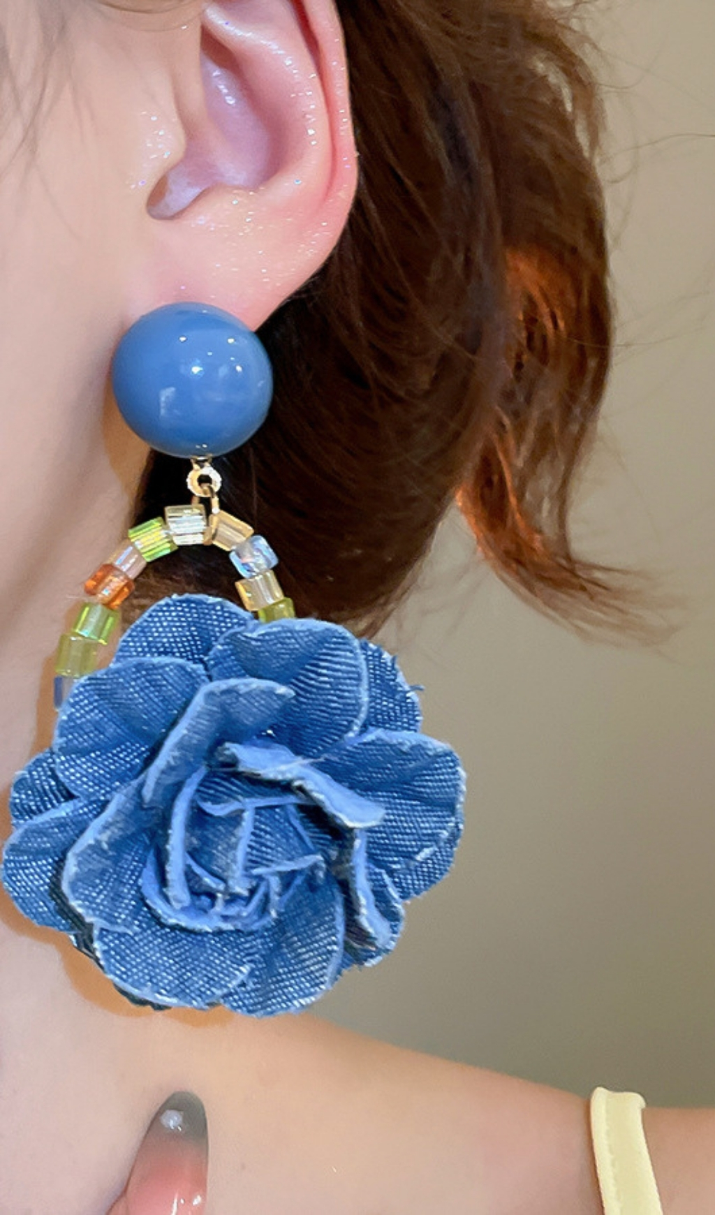 a92757796f3dc5551f201177843028d9.jpg Fashionslee Women Fabienne Blue Flower Earrings