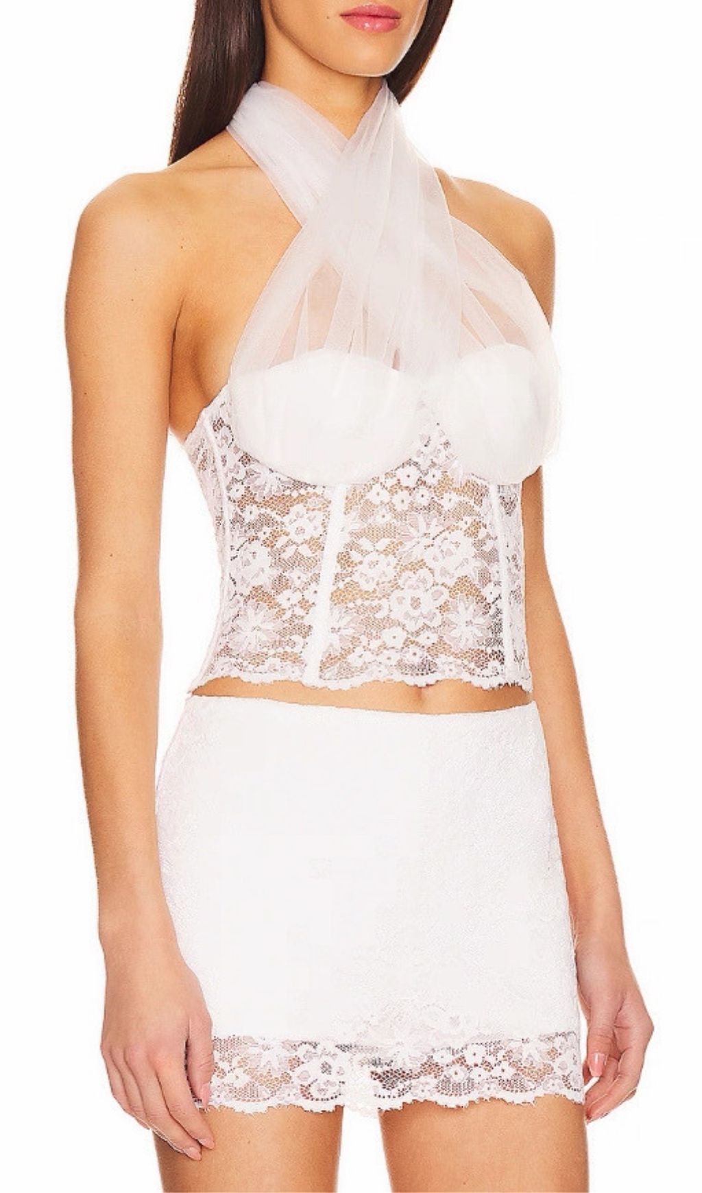 a9ba4a965048faf013b70e3b2636c9f8.jpg Fashionslee Women Katalin White Lace Two-Piece Set