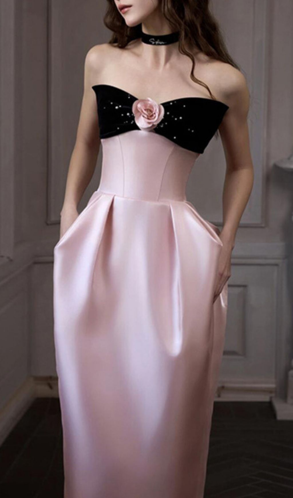 PINK STRAPLESS FLOWER MAXI DRESS – VIRAL AESTHETIC - OWNCI PINK STRAPLESS FLOWER MAXI DRESS – VIRAL AESTHETIC - OWNCI