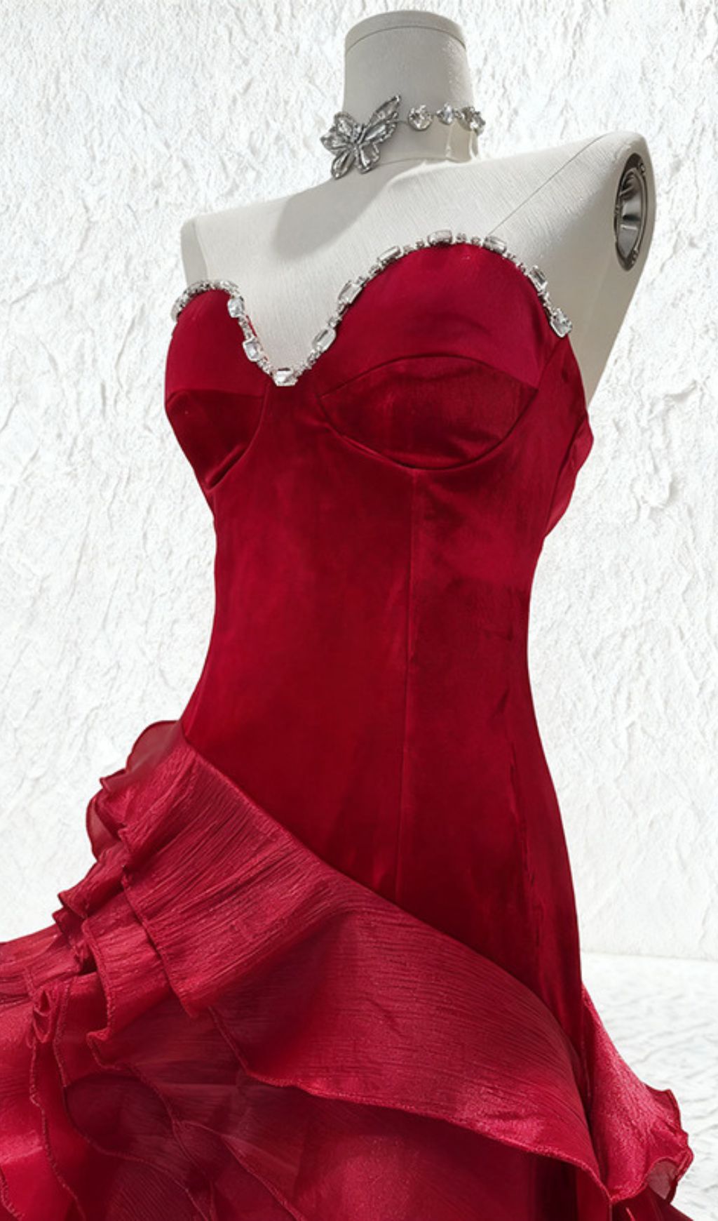 a9e7b420a7f178e0b53837b3e17c8380.jpg Fashionslee Women Hova Strapless Ruffle Maxi Dress