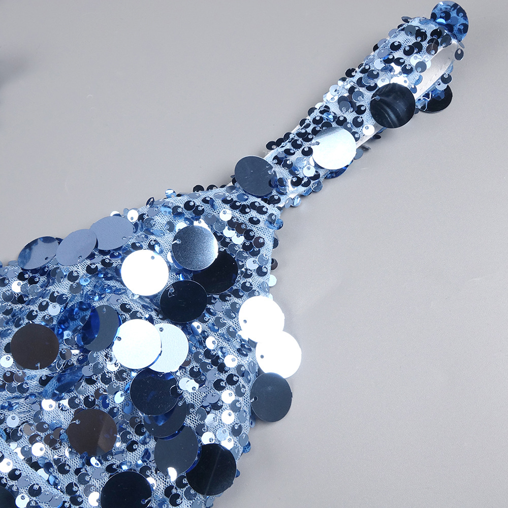 aa76c6f01cca036e2478c40f3fd69ce7.jpg Fashionslee Women Izak Blue Strappy Sequin Maxi Dress