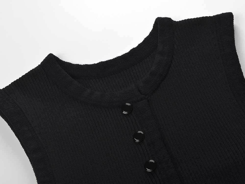 aaa816e77fd18e09fe3153ad78d833bf.jpg Fashionslee Women Round Neck Rib Knit Mini Dress