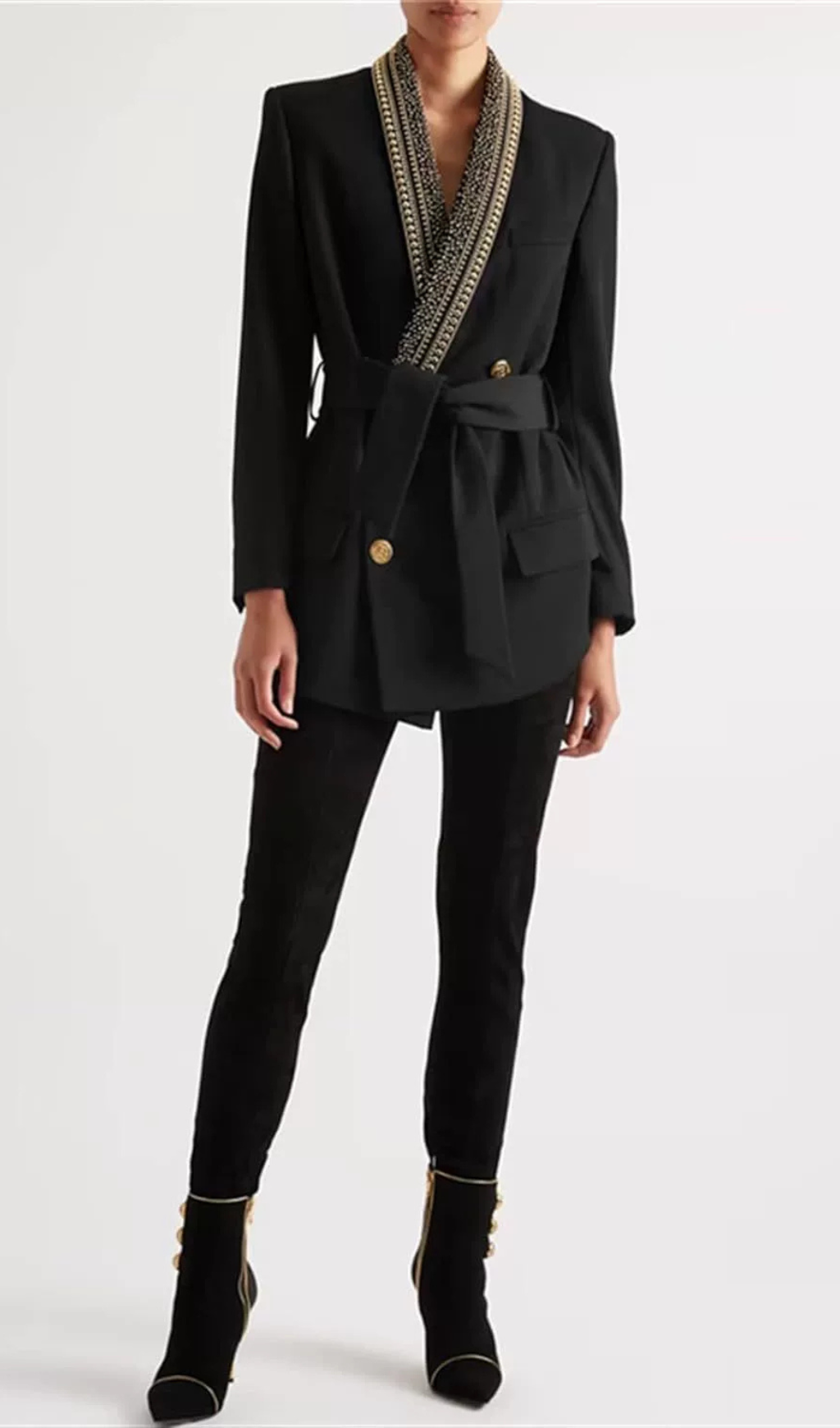 aab02a5173f4918a1d7c02b60e597ba9.png Fashionslee Women Hazel Embellished Blazer