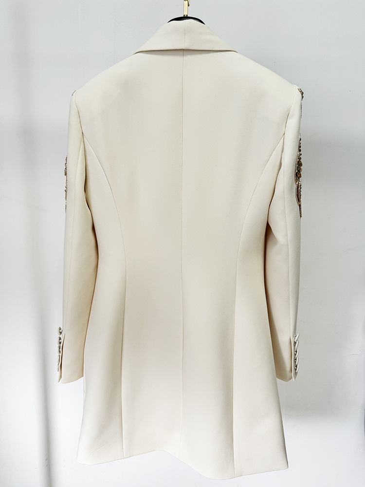 aab2bcaa1596e3eaaaae3bf39e26569b.jpg Fashionslee Women Camilo Sequin Ruched Blazer Dress