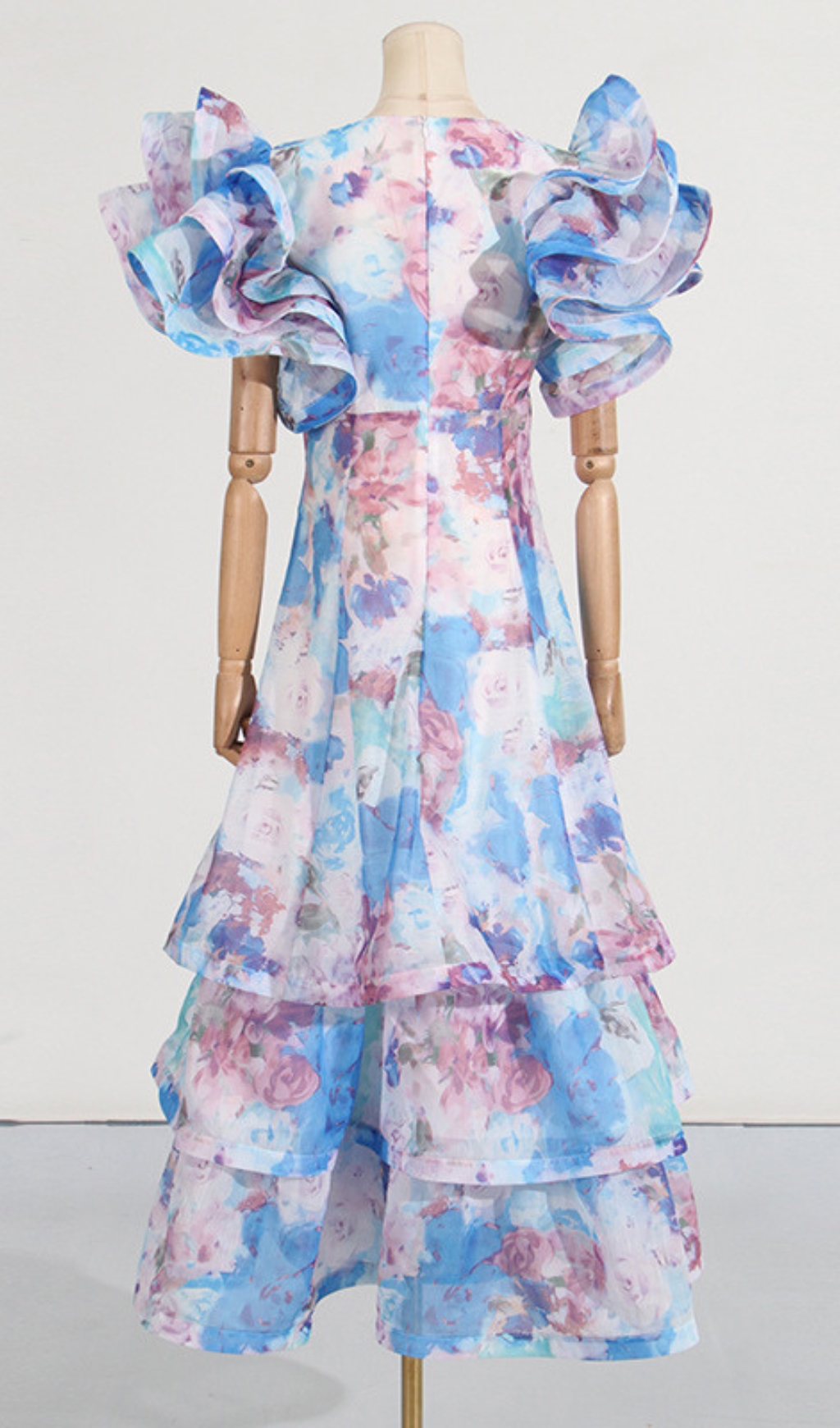 aab347c914d0d81242ec28cef5b35a98.jpg Fashionslee Women Élodie Floral-Print Ruffled Gown