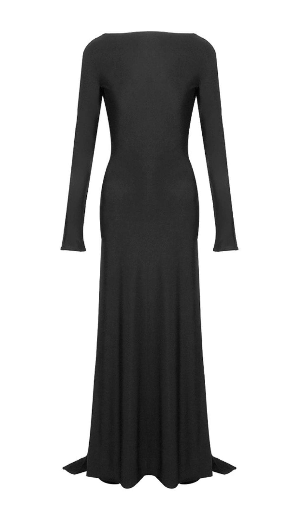 aad5803d57a6b27056087b01def90a8d.jpg Fashionslee Women Iiona Black Backless Long Sleeve Maxi Dress