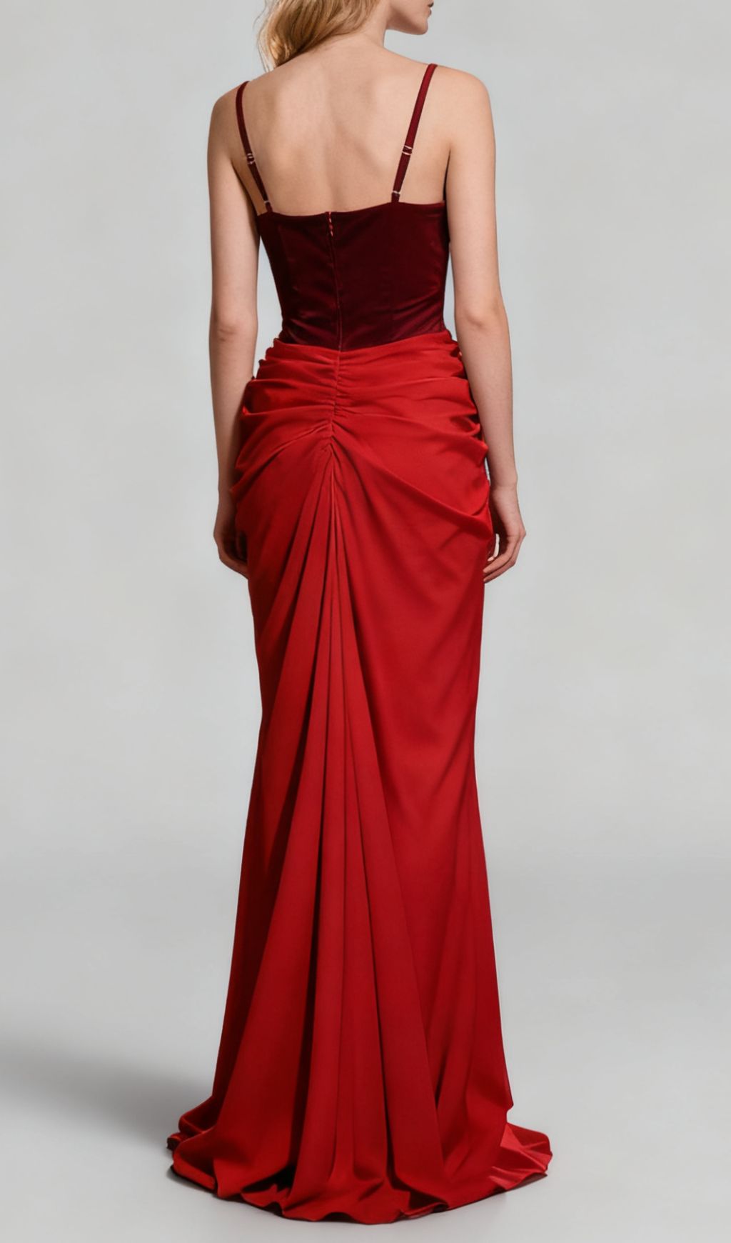 Fashionslee Women Jette Red Strappy Maxi Dress