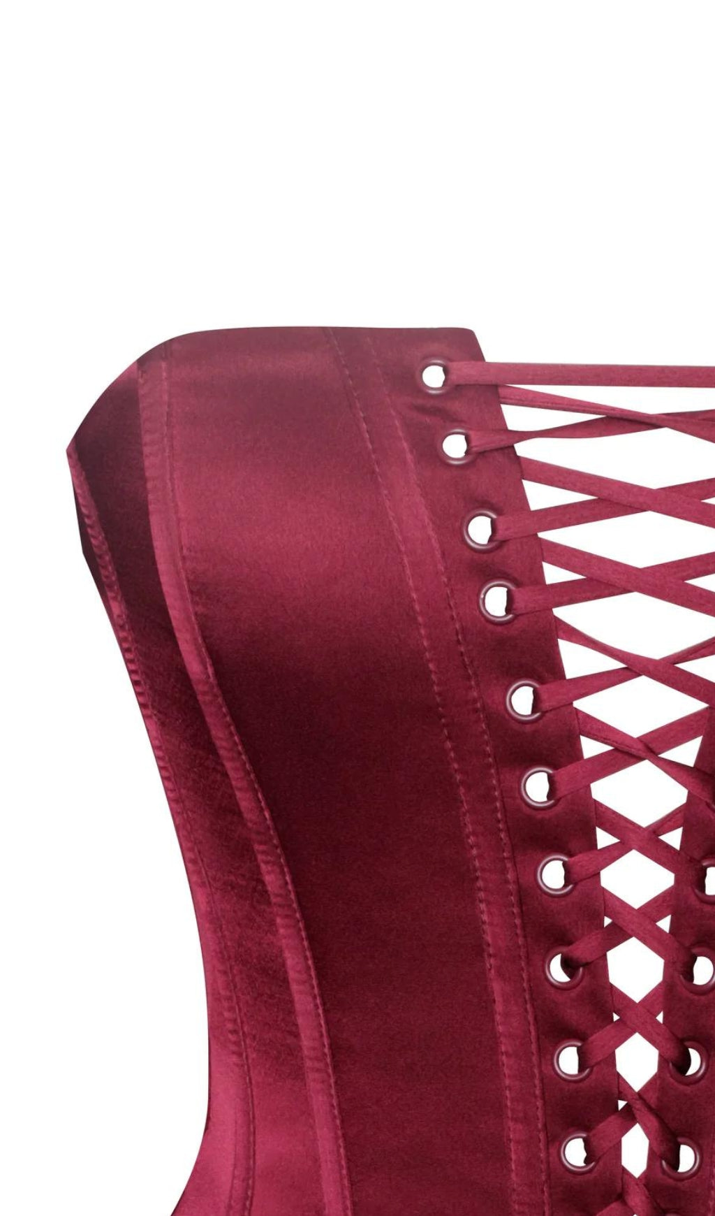 Fashionslee Women Aponi Burgundy Lace Corset Dress