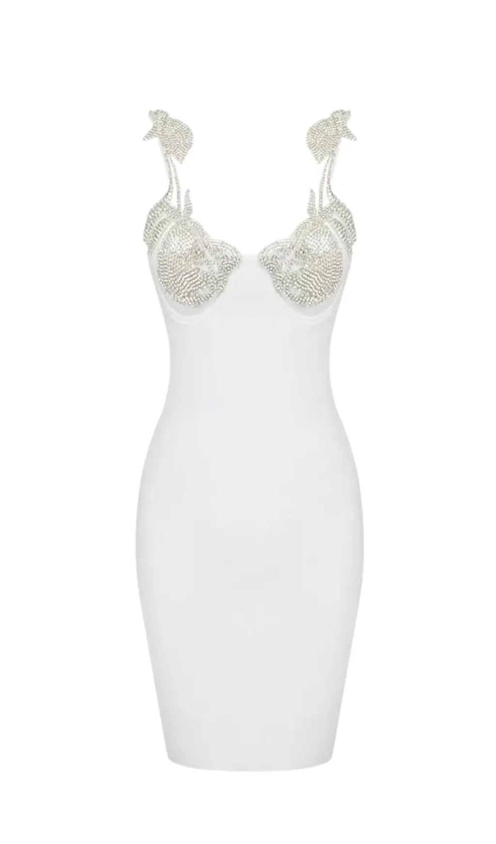 CRYSTALLISED VIRAL BANDAGE MINI DRESS - OWNCI CRYSTALLISED VIRAL BANDAGE MINI DRESS - OWNCI