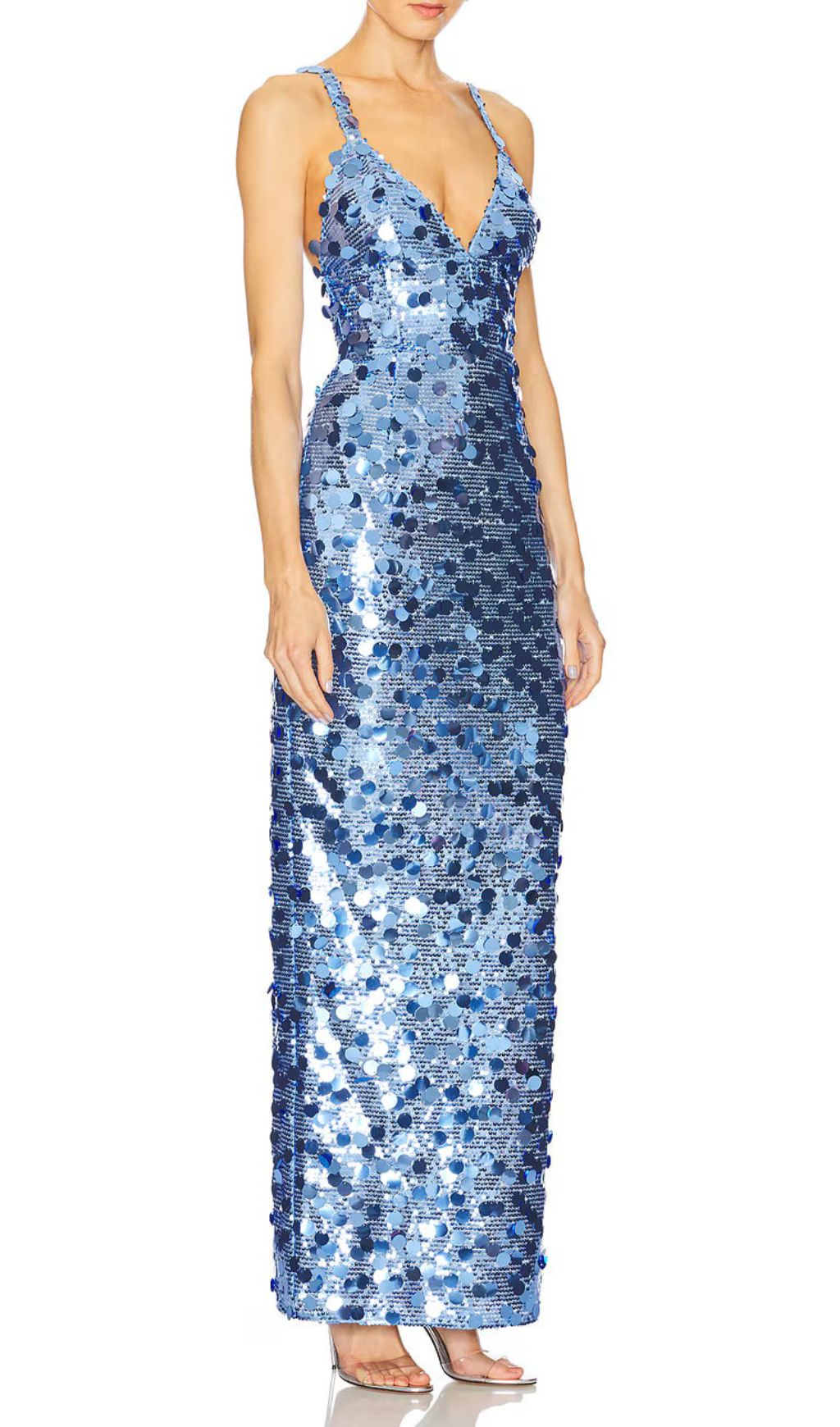 ab6a90273bf918f3c7f7cfdcbb6e2c4c.jpg Fashionslee Women Izak Blue Strappy Sequin Maxi Dress