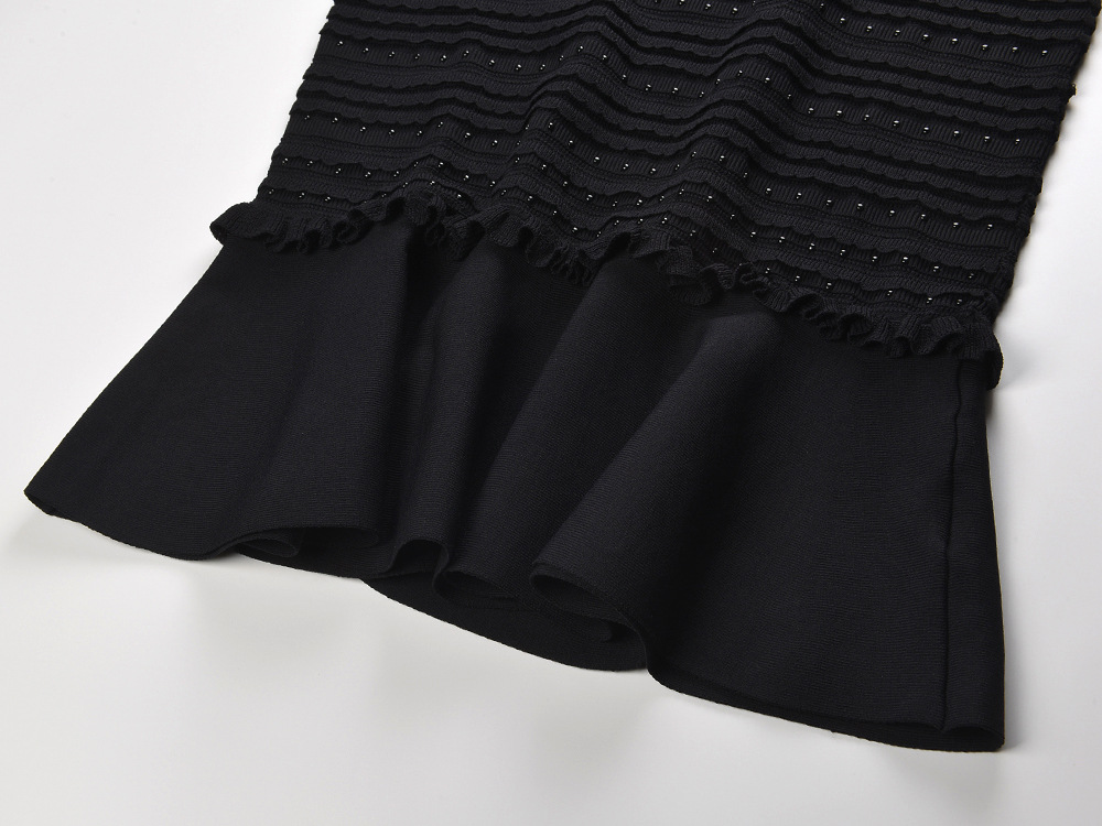 ab6cece42aef08802cae659f392832f1.jpg Fashionslee Women Studded Knit Midi Dress