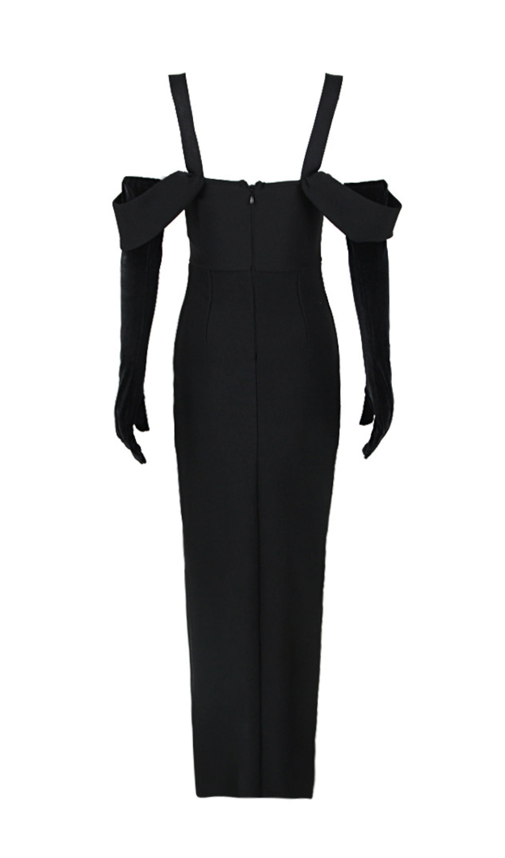 Fashionslee Women Alo Black Flower Maxi Dress