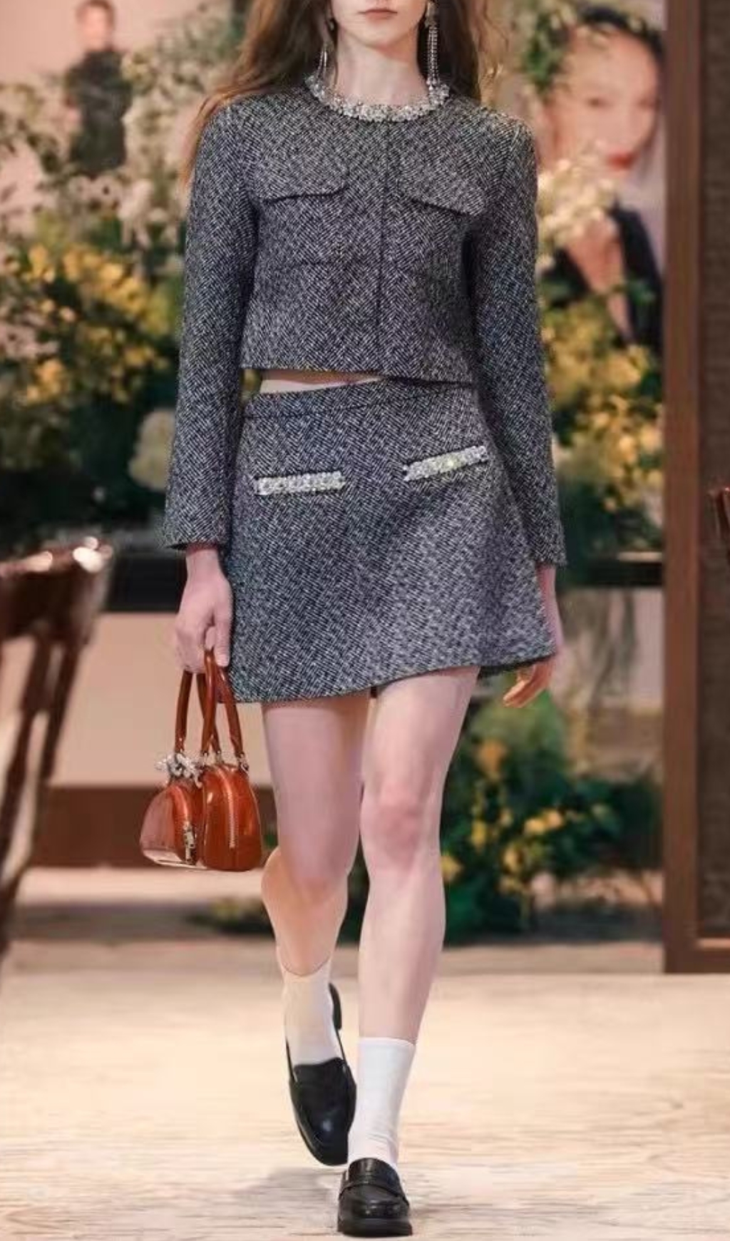 ac2d895f3d57f6cec006c5ae396a0b2c.jpg Fashionslee Women Herringbone Embellished Mini Skirt