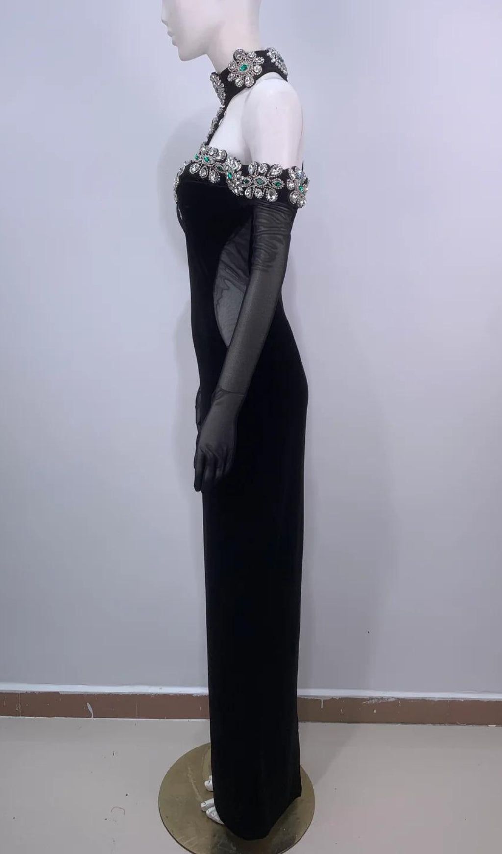 ac7c47ead25eef637d3123e16416c1c6.jpeg Fashionslee Women Banu Crystal Halter Maxi Bandage Dress