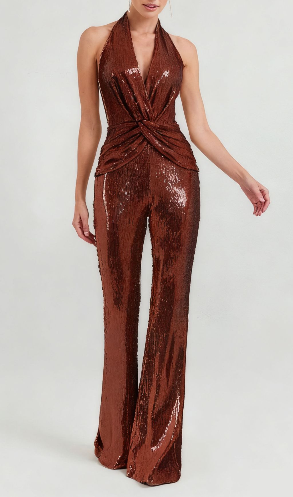 aca8149be83731ec1032131403f0f94e.jpg Fashionslee Women Ikram Halter Knot Sequin Jumpsuit