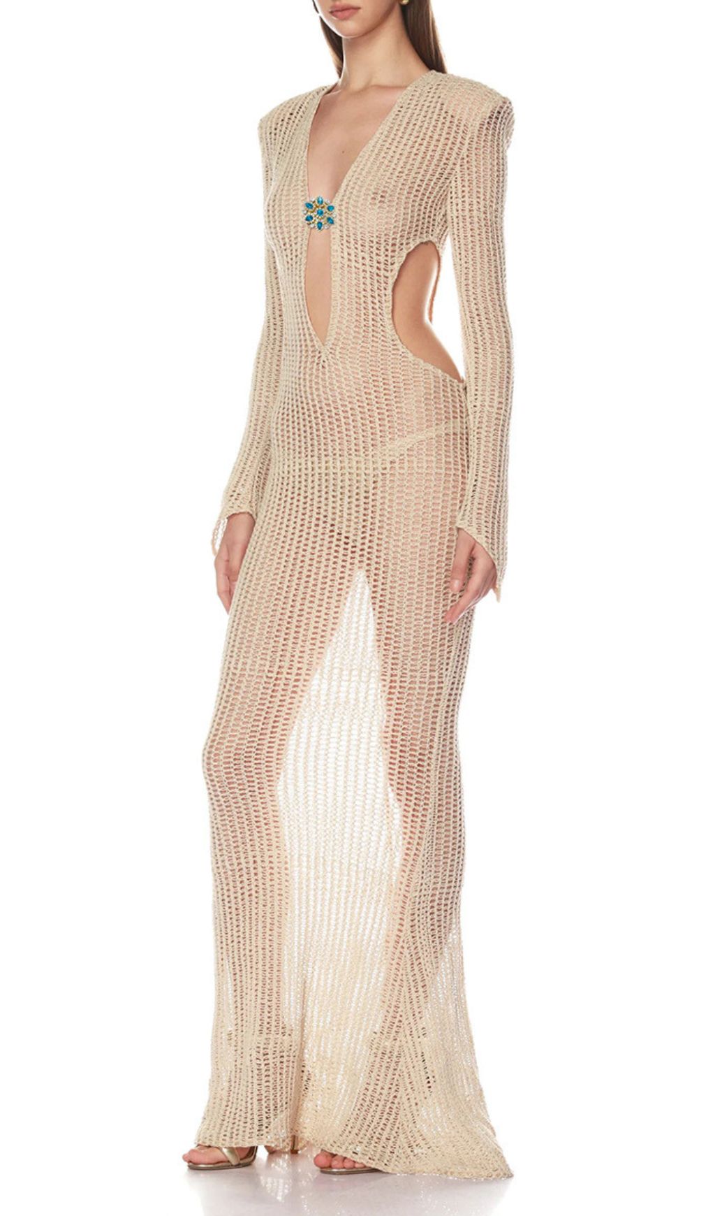 acad69508f2df41791ca07081c8ad5b3.jpg Fashionslee Women Jacory Long Sleeve Cutout Maxi Dress